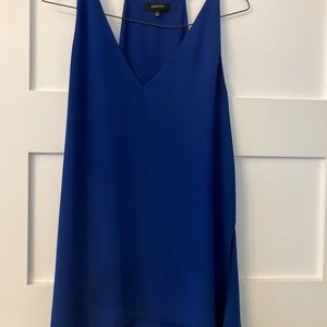 Aritzia Babaton Blue halter style blouse size small